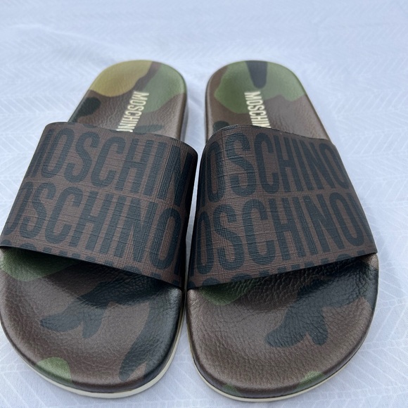 Moschino Shoes - Moschino camouflage slides size 37(fits size 5-6)